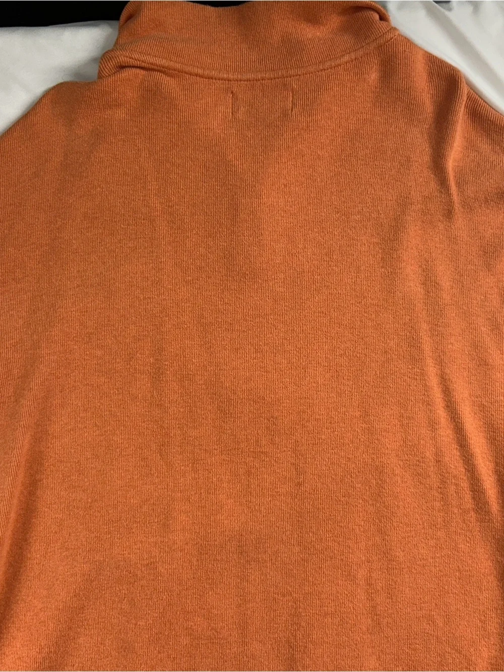 Polo Ralph Lauren Orange Quarter Zip Cotton Sweater XXL